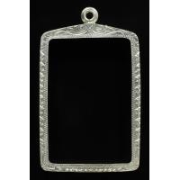 ราคา กรอบเงินแกะลาย พระสมเด็จ ไซร์มาตฐาน (13105476260)