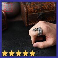 ราคา LIKT แหวนราศีงูเงิน S925สำหรับผู้ชายและผู้หญิงแหวนคู่งู (20510298087)