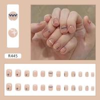 ราคา พร้อมส่ง เล็บปลอมสำเร็จรูป เล็บปลอมกันน้ำ เล็บปลอมสำเร็จรูปกล่องละ 24 ชิ้น เล็บปลอมทาสีแล้ว เล็บปลอมสำเร็จรูป อุปกรณ์ทำเล็บ (15821751349)