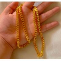 ราคา สร้อยคอทองลายทาโร่ น้ำหนัก5บาท เหมือนแท้ทุกจุด ตะขอมีตราปั้ม ลายชัดเจน (19444158334)