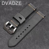 ราคา Res MyMediTravel สายนาฬิกาหนังเครซีฮอร์สหนังแท้อเนกประสงค์ขนาด20มม 22มม 23มม 24มม 26มม สายนาฬิกาสำหรับ U BOAT Mido PAM (19657328653)