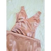 ราคา ส่งต่อ ชุดราตรียาว Dress ชุดออกงาน สีทองแดง Size S (18025895935)