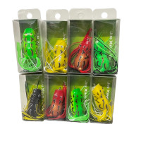 ราคา เหยื่อตกปลา เหยื่อปลอม กบยางหางพู่ กบยางฟ้าร้อง กบยางลายจุด เหยื่อปลอมตกปลา กบยางสำหรับตกปลา (21022203908)