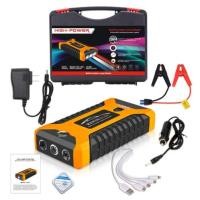 ราคา จั๊มสตาร์ทรถ 12v จั๊มสตาร์ทรถยนต์ จั้มสตาร์ท พกพา ตัวจั้มสตาร์ท jump start รถยนต์ 2 in 1 4USB จ้ำสตาร์ทรถยน จัมสตาร์รถยนต์ 99800mAh ที่ชาร์จแบตรถยนต์ (19733081315)