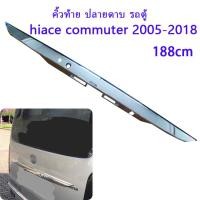 ราคา hiaceคิ้วฝากระโปรงท้ายรถตู้ คิ้วท้าย ปลายดาบ ปลายดาบ คิ้วโครเมี่ยม for hiace commuter 2005 2018 แบบเปลี่ยนสีชุปโครเมี่ยม (20904817618)