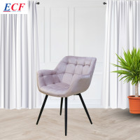 ราคา ECF FURNITURE เก้าอี้กินข้าว ผ้ากำมะหยี่ รุ่น Victoria เก้าอี้ เก้าอี้ทำงาน เก้าอี้พักผ่อน เก้าอี้นั่ง (16852720330)