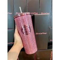 ราคา แก้วเพชร Starbucks Collection Blackpink พร้อมกล่อง หลอด ขนาด 710 ml สแตนเลส 304 (21080404993)