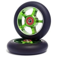 ราคา 2Pcs 100mm Scooter Replacement Wheels with Bearings Aluminum Wear Resistant PU Scooter Parts Scooter Accessories (19688363959)