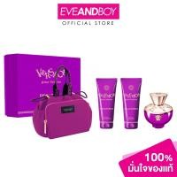 ราคา VERSACE Pour femme Dylan Purple XM23 EDP 100ml Shower Gel 100ml Body Lotion 100ml Versace Soft Make Up Case เวอร์ซาเช่ (20921892615)