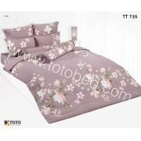 ราคา TOTO GOOD ผ้าปูที่นอนโตโต้ ลายธรรมดา ขนาด 3 5 5 6 ฟุต รหัสสินค้า TT735 ลายดอกไม้ น้ำตาลอมม่วง เฉพาะชุดผ้าปูไม่รวมผ้านวม สำหรับที่นอนสูง 10 นิ้ว (20541689802)