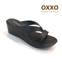ราคา OXXO รองเท้าแตะ รองเท้าลำลอง รองเท้าแฟชั่น หน้าคีบ ส้นเตารีด ขนาดปกติ หนังpu ส้นpu น้ำหนักเบา SK3016 (19820000163)