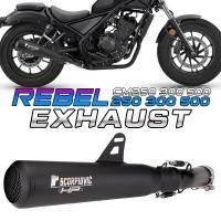ราคา for honda rebel500 cmx500 cm500 exhaust muffler (15337829864)