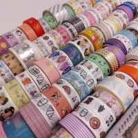 ราคา ลดล้างสต็อค สุ่มลาย ต่ำกว่าทุน เทปกาวกระดาษ แบบคละลาย ทางร้านสุ่มลายให้ ปนขนาด เทปกาว เทปวาชิ เทปกาวลายการ์ตูน DIY เทปกาวลายน่ารัก ติดไดอารี่ ติดสมุด เทปกาววาชิ (21296435556)