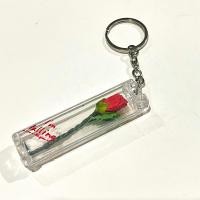 ราคา พวงกุญแจดอกกุหลาบหลอดแก้ว พร้อมส่ง (17277624171)