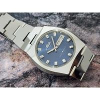ราคา Mido Multi star automatic หน้าน้ำเงิน ทรงถังเบียร์ สภาพสวย สวยเดิม ๆ เดินปกติ (18542077561)