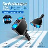 ราคา 12 24Vที่ชาร์จแบตในรถ 2 ไฟแช็กพอร์ต 2 ที่เสียบusb LED Car Charger ที่ชาร์จไฟ LED ในรถยนต์ ที่ชาร์จแบตในรถ 3 1A 2 เบ้า Dual USB (8830348751)