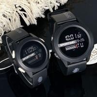 ราคา นาฬิกาข้อมมือ SPORTWEI กันน้ำ ดิจิตอลคู่รัก ไฟ จับเวลาตั้งปลุก (20516216230)