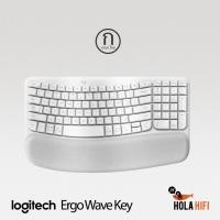 ราคา Logitech Wave Keys wireless ergonomic keyboard with a cushioned palm rest ปุมภาษาไทย (20870678080)
