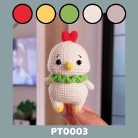 ราคา ตุ๊กตาไก่ PT0003 ตุ๊กตาไหมพรมน่ารัก แพทเทิร์นตุ๊กตาไก่ แพทเทิร์นโครเชต์ (20405693588)