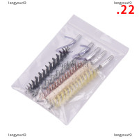 ราคา langyouzi9 5ชิ้น เซ็ต 22cal 30cal ปืนปืนปืนทำความสะอาดชุดแปรงทำความสะอาดท่อ (20272780204)