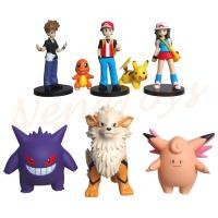 ราคา โมเดล โปเกม่อน Pokemon ชุด 8 ตัว สูงประมาณ 4 9 cm น่ารัก งานจีน พิคาชู ฮิโตคาเงะ วินดี เก็งกา ปิคซี ซาโตชิ (19716819433)