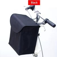 ราคา Zeberdany จักรยานกระเป๋าผ้ากระเป๋าสี่เหลี่ยมพร้อมผ้าคลุมกระเช้าตะกร้าผ้ากระเป๋า Blue สีดำ (20219652938)