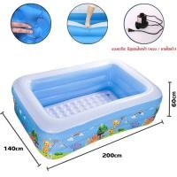 ราคา สระน้ำเป่าลม 2เมตร 3 เมตร 3 ชั้น Swimming Pool ชั้น สระน้ำขนาดใหญ่ สระน้ำครอบครัว สระเป่าลม สระน้ำ ยาวพิเศษ (21005253626)