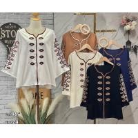 ราคา เสื้อ ผ้าปักลายสวย ผ้าสปันจ์ อก46 ยาว24ผ้าสปันจ์ปักลายสวยปลีกและส่ง (20939245779)