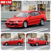 ราคา โมเดลจิ๋ว1 64 Mitsubishi Evolution EVO 3รถของเล่นรถพรีเมี่ยม Jkm รถฟรีล้ออัลลอยหล่อจากโลหะของขวัญ (21170225208)