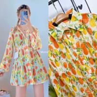 ราคา มินิเดรสอัดพลีทลายดอกผ้าชีฟอง (19130532748)