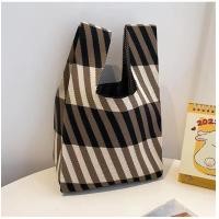 ราคา พร้อมส่ง wonderful story กระเป๋าถือลําลอง ผ้าถัก ลายสก๊อต แฮนด์เมด (20488221015)