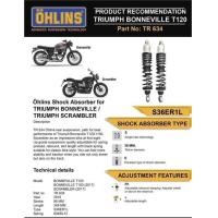 ราคา โช๊คหลัง OHLINS TR634 สำหรับ TRIUMPH BONNEVILLE T100 T120 STREET SCRAMBLER ปี 2016 ขึ้นไป (15831650868)