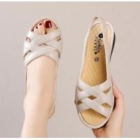 ราคา ? ? ? ? ? ? ? ? ? ? ? ? รองเท้าแตะรัดข้อ แต่งฉลุ ลายดอกไม้ด้านข้าง 4 สี (19988872041)