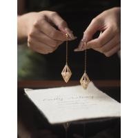 ราคา GIRI VINTAGE Crystal spirit earrings GV0022 เคื่องประดับ สร้อย ตุ้มหู ทอง 18K (21122166802)