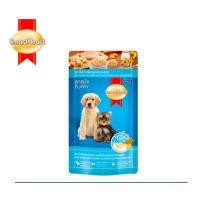 ราคา Smartheart Pouch สมาร์ทฮาร์ท อาหารเปียกสุนัข แบบซอง ขนาด 120 130 กรัม คละรส 1 ซอง (20768531399)
