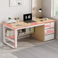 ราคา ATH โต๊ะมีลิ้นชัก โต๊ะไม้ 140cmโต๊ะ โต๊ะเขียนหนังสือ โต๊ะคอมพร้อมลิ้นชัก โต๊ะทำงานพร้อมตู้ โต๊ะทำงานไม้ โต๊ะทำงาน โต๊ะทำงานไม้อัด (20913052140)