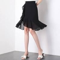 ราคา กระโปรงชีฟองลายเสือดาวสำหรับกระโปรงหางปลากระโปรงสะโพกเอวสูงสลิมผ้าระบายขอบไม่สม่ำเสมอของผู้หญิง2023ใหม่ฤดูร้อน (19414170242)