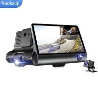 ราคา กล้องติดรถยนต์สามตัว1080P ใหม่กล้องติดรถยนต์เลนส์สามตัวดูดกล้องหน้าและหลังพร้อมกัน (21171040148)