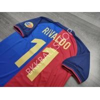 ราคา RETRO เสื้อฟุตบอลย้อนยุค Barcelona Home บาร์เซโลน่า เหย้า 1999 2000 พร้อมเบอร์ชื่อ 11 RIVALDO (20866547184)