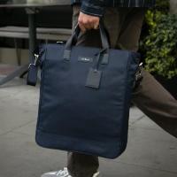 ราคา Archive Hoxton Nylon Tote Navy Navy กระเป๋า Tote Bag สะพายข้างผ้าไนลอนกันน้ำป้ายหนังวัวแท้ (16070231471)