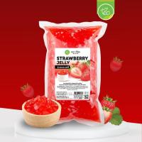 ราคา วุ้นสตอเบอรี่ วุ้นผลไม้ Strawberry Jelly ท็อปปิ้ง Topping สำหรับทำเครื่องดื่ม Jelly วุ้น 1000 กรัม ถุง ตรา ทีอีเอ (1422048120)