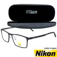 ราคา Nikon แว่นตา รุ่น model 6341 C 1 ดำ กรอบเต็ม Rectangle ทรงสี่เหลี่ยมผืนผ้า ขาสปริง วัสดุ สแตนเลส สตีล สำหรับตัดเลนส์ กรอบแว่นตา สวมใส่สบาย น้ำหนักเบา ไม่ตกเทรนด์ Full frame Eyeglass Spring leg Stainle