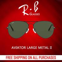ราคา เปิดตัวผลิตภัณฑ์ใหม่ RB Glasses Aviator Large Metal II RB3026 L2821 แว่นกันแดด size 62 original For men (21288503403)