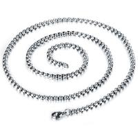 ราคา สร้อยคอสแตนเลสโซ่ขัดพื้นผิวสี่เหลี่ยมสำหรับผู้ชายสร้อยคอสแตนเลสโซ่เดี่ยวอเนกประสงค์ (19478941880)