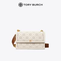 ราคา TORY BURCH T MONOGRAM กระเป๋าสะพายไหล่ขนาดกลางเจาะ 86611 (20910973362)