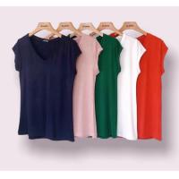 ราคา เสื้อยืดคอยูวีแขนเต๋อ งานป้ายtopshop แฟชั่นผู้หญิง (19395030358)