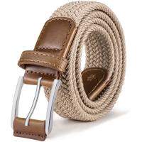 ราคา เข็มขัดยืดผู้ชายBULLIANT Mens Woven เข็มขัดผ้าถัก1 3 8สำหรับกอล์ฟกางเกงลำลองเสื้อเชิ้ตยีนส์ (14867549572)