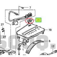 ราคา Shift lock ครอบช่องชิฟล็อค กรอบรูเสียบกุญแจ ชิฟล็อค gear shifter shift lock cap shift lever shifter cover Honda Accord 2003 2007 G7 (19696447072)