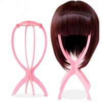 ราคา ที่วางวิกผมสีชมพู pink wig stand (20949696924)