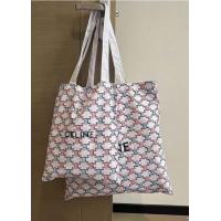 ราคา พร้อมส่งของแท้100 New Celine Shopping Bag ถุงผ้าโลโก้เด่นมาก จาก pop up store Celine ใบเล็ก ขนาด S 32 x 40 CM ขนาด L 49 x 49 CM (20460228341)